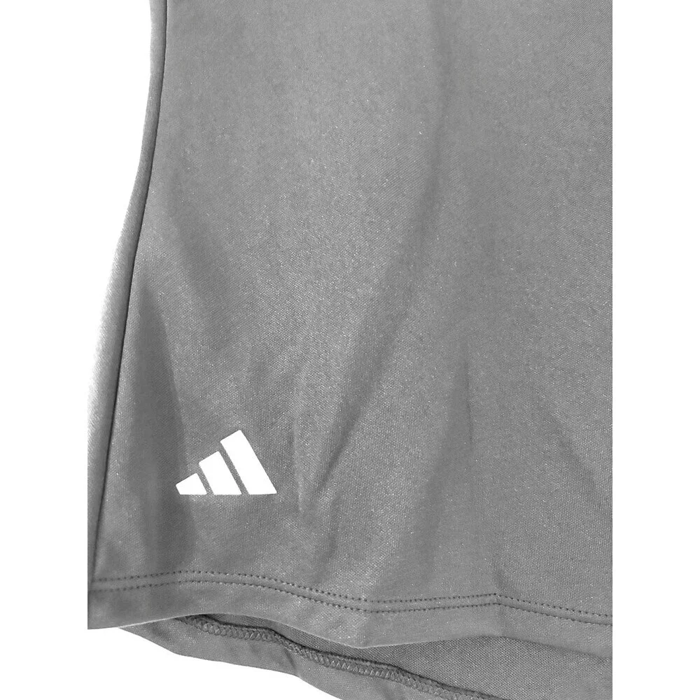 Adidas Women's Performance Solid Short Sleeve Golf Polo Shirt - Black - Medium
